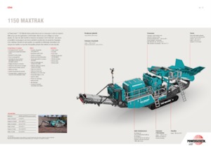 Bauschutt-Recyclinganlagen Powerscreen 1150 Maxtrak