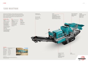 Bauschutt-Recyclinganlagen Powerscreen 1300 Maxtrak