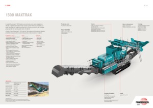 Bauschutt-Recyclinganlagen Powerscreen 1500 Maxtrak
