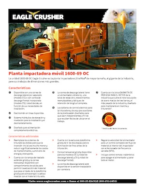 Bauschutt-Recyclinganlagen Eagle Crusher 1600-69 OC