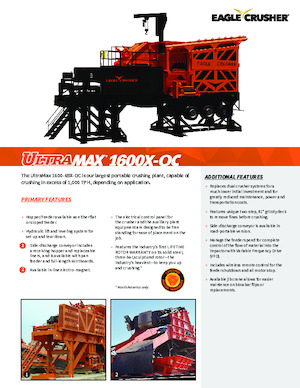 Bauschutt-Recyclinganlagen Eagle Crusher 1600-69X-OC