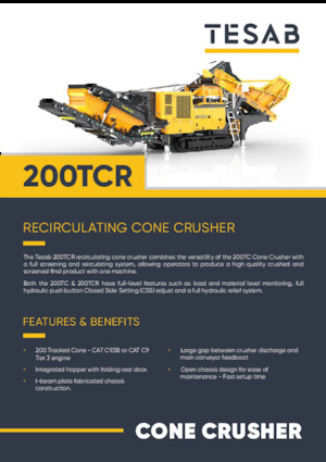 Bauschutt-Recyclinganlagen Tesab 200TCR
