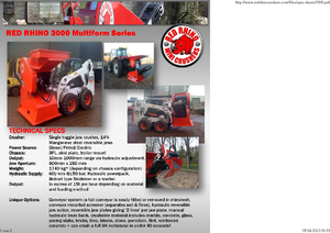 Bauschutt-Recyclinganlagen Red Rhino 3000 Mini