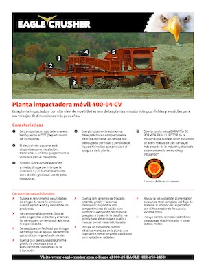 Bauschutt-Recyclinganlagen Eagle Crusher 400-04 CV