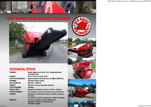 Bauschutt-Recyclinganlagen Red Rhino 5000