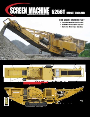 Bauschutt-Recyclinganlagen Screen Machine Industries  5256T