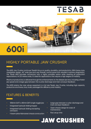 Bauschutt-Recyclinganlagen Tesab 600i