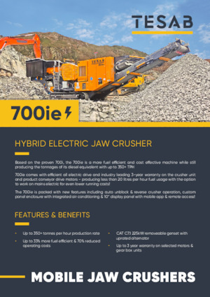 Bauschutt-Recyclinganlagen Tesab 700ie