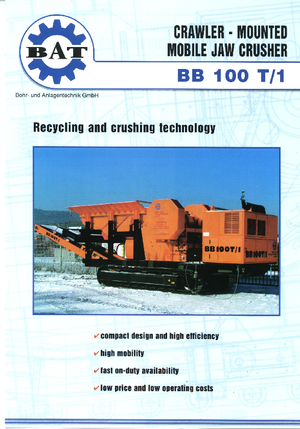 Bauschutt-Recyclinganlagen BAT BB 100 T