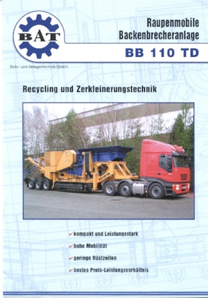 Bauschutt-Recyclinganlagen BAT BB 110 TD