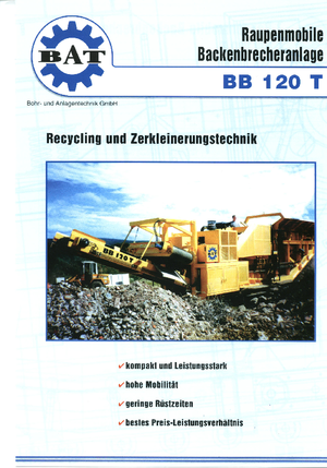 Bauschutt-Recyclinganlagen BAT BB 120 T