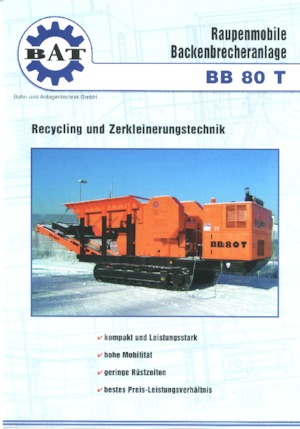 Bauschutt-Recyclinganlagen BAT BB 80 T