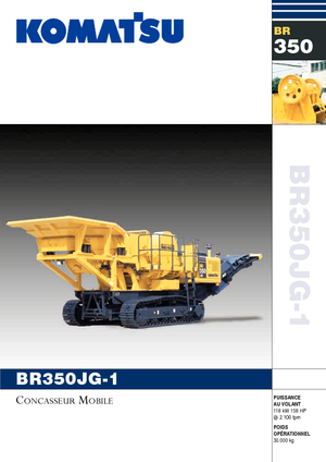 Bauschutt-Recyclinganlagen Komatsu BR350JG