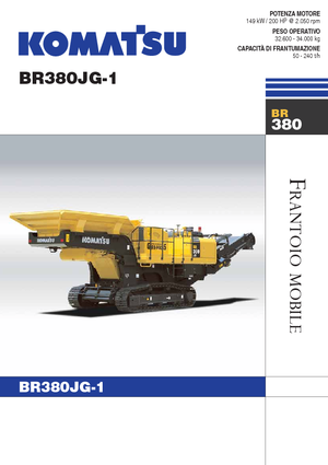 Bauschutt-Recyclinganlagen Komatsu BR380JG-1E0
