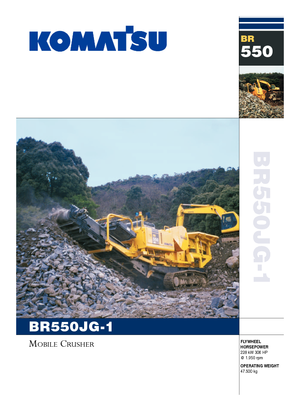 Bauschutt-Recyclinganlagen Komatsu BR550JG