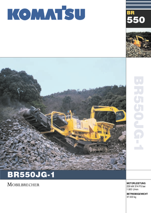 Bauschutt-Recyclinganlagen Komatsu BR550JG