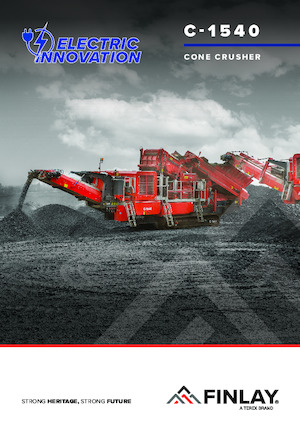 Bauschutt-Recyclinganlagen Finlay C-1540 Electric