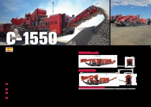 Bauschutt-Recyclinganlagen Terex-Finlay C 1550