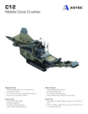 Bauschutt-Recyclinganlagen Astec C12