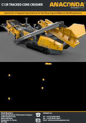 Bauschutt-Recyclinganlagen Anaconda C12R