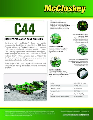 Bauschutt-Recyclinganlagen McCloskey C44