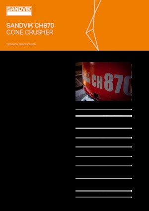 Bauschutt-Recyclinganlagen Sandvik CH870