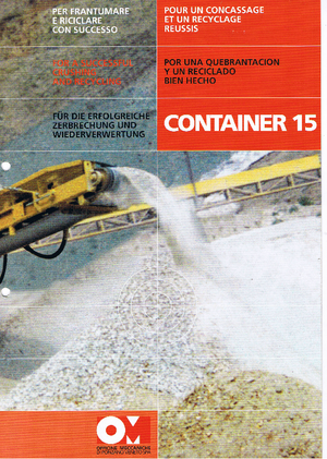 Bauschutt-Recyclinganlagen OM Container 15