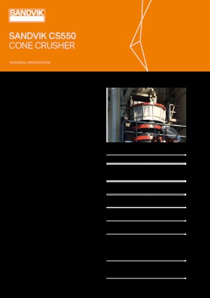 Bauschutt-Recyclinganlagen Sandvik CS550