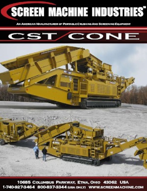 Bauschutt-Recyclinganlagen Screen Machine Industries  CST