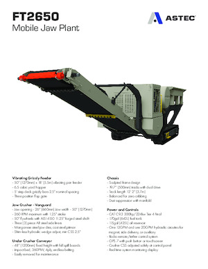 Bauschutt-Recyclinganlagen Astec FT2650