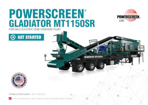 Bauschutt-Recyclinganlagen Powerscreen Gladiator MT1150SR