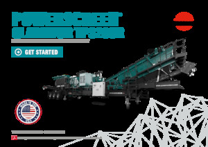 Bauschutt-Recyclinganlagen Powerscreen Gladiator TP320SR