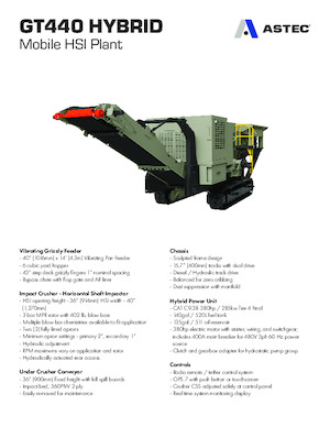 Bauschutt-Recyclinganlagen Astec GT440