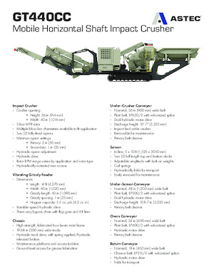 Bauschutt-Recyclinganlagen Astec GT440CC