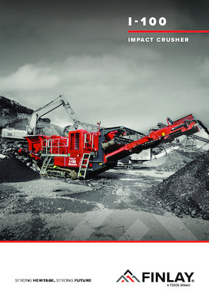 Bauschutt-Recyclinganlagen Finlay I-100