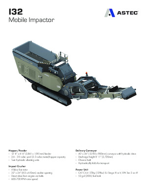Bauschutt-Recyclinganlagen Astec I32