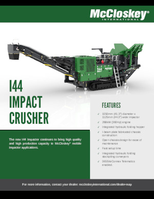 Bauschutt-Recyclinganlagen McCloskey I44