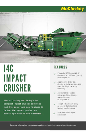 Bauschutt-Recyclinganlagen McCloskey I4C