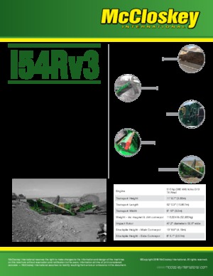 Bauschutt-Recyclinganlagen McCloskey I54R V3