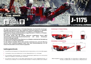 Bauschutt-Recyclinganlagen Terex-Finlay J 1175 Hybrid