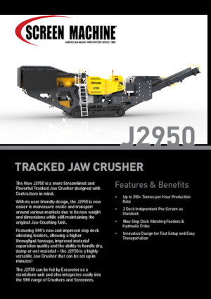 Bauschutt-Recyclinganlagen Screen Machine Industries  J2950