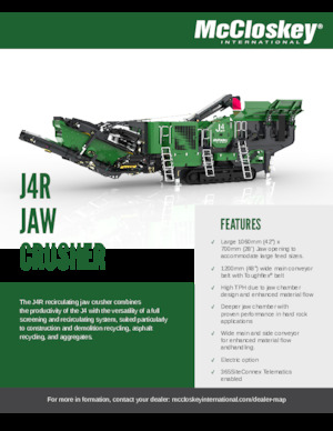 Bauschutt-Recyclinganlagen McCloskey J4R