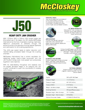 Bauschutt-Recyclinganlagen McCloskey J50