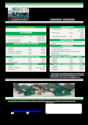 Bauschutt-Recyclinganlagen Komplet LEM 7040