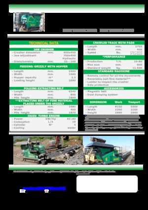 Bauschutt-Recyclinganlagen Komplet LEM TRACK 7040