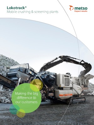 Bauschutt-Recyclinganlagen Metso Lokotrack LT 1418 E
