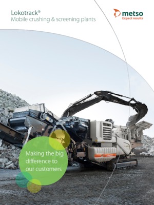 Bauschutt-Recyclinganlagen Metso Lokotrack LT 150 E