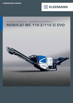 Bauschutt-Recyclinganlagen Kleemann MC 110 Zi EVO