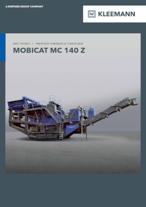 Bauschutt-Recyclinganlagen Kleemann MC 140 Z