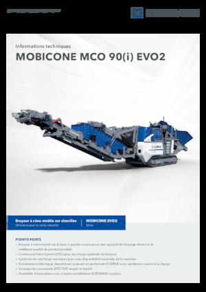Bauschutt-Recyclinganlagen Kleemann MCO 90 EVO2